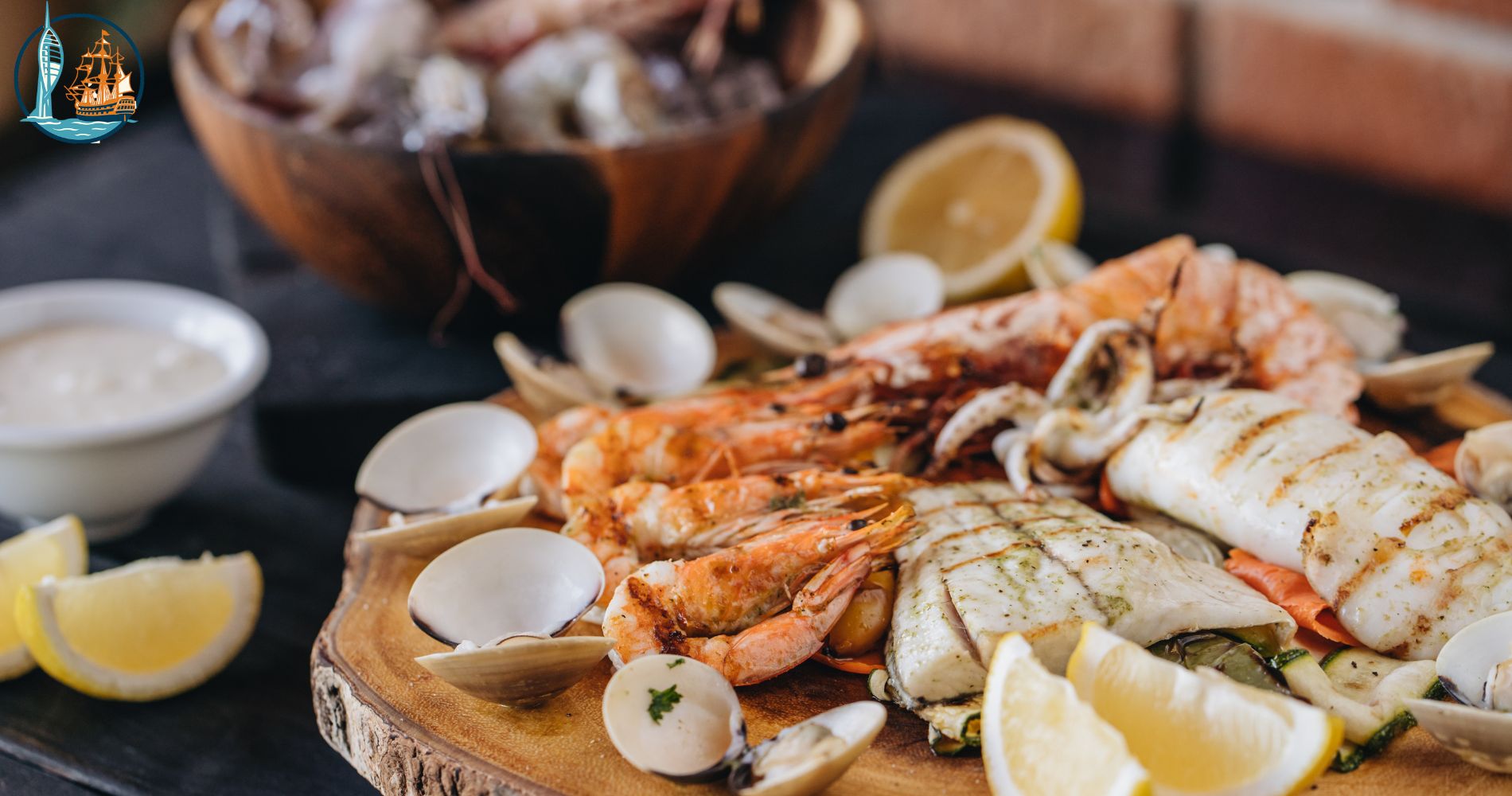 Fresh seafood dish in Portsmouth restaurant